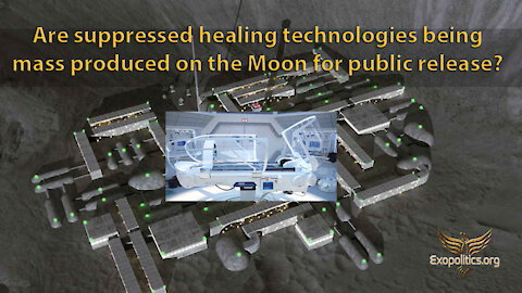 Are suppressed healing technologies being mass produced on the Moon for public release?