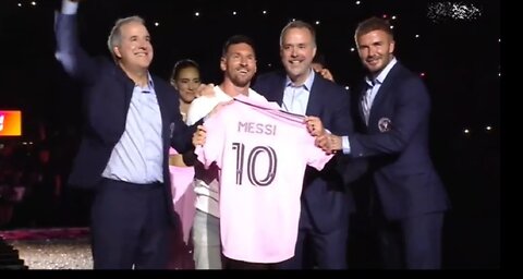 Inter miami representing their number 10