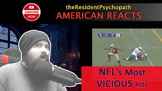 American Reacts to the NFL's Most "Vicious" Hits in Football History + AFL Comments