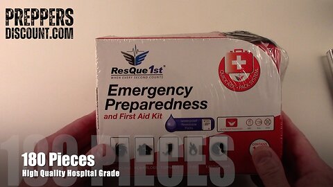 Best Emergency First Aid Kit (High Quality Hospital Grade) Lightweight Compact Bugout Car Pack