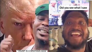 "The Hood Got Trump's Back - They DEEP IN THE HOOD GANGSTERS HOLLERING TRUMP 2024 - Trump is Now a Brother"[Strong language]