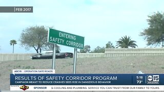 Results of safety corridor program