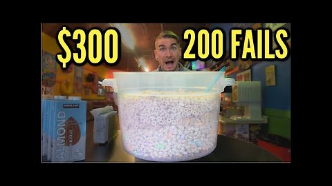 $300 MASSIVE CEREAL CHALLENGE | VIRAL FOOD CHALLENGE | One Bowl Cereal Challenge