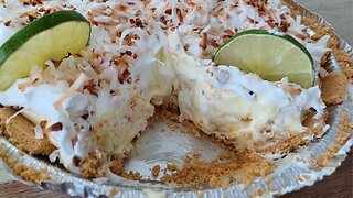 CREAM LIME PIE WITH COCONUT. 5 MINUTES/5 INGREDIENTS