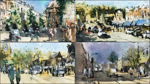 Simple Street Scenes in Watercolour: New Class Now Out!