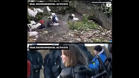 Real environmental activists x Fake environmental activists