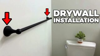 How To Install a Stronger Towel Bar - Drywall Installation