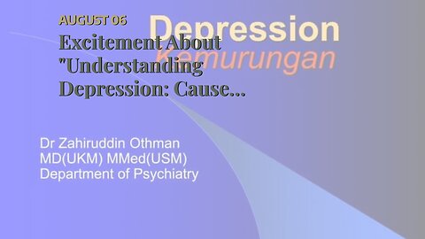Excitement About "Understanding Depression: Causes, Symptoms, and Treatment Options"