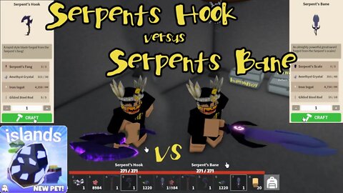 AndersonPlays Roblox Islands 🌌 [NEW VOID ITEMS!] - Serpents Hook vs Serpents Bane - New Void Weapons