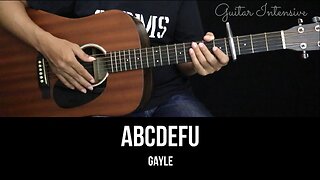 Abcdefu - Gayle | EASY Guitar Tutorial with Chords / Lyrics