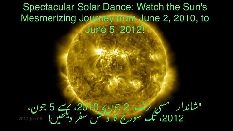 Celestial Masterpiece: The Sun's Two-Year Ballet (2010-2012) Captured by NASA