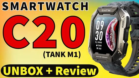 Smartwatch C20 Unboxing & Review tank M10 vs C16