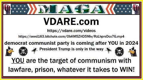 democrats have murdered another MAGA site - VDARE.com