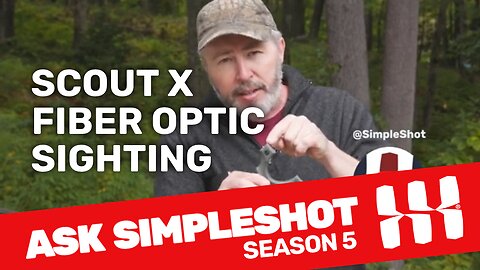Fiber optic sighting the Scout X slingshot