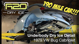 190 mile 1979 Volkswagen Beetle Cabriolet Dry Ice Cleaning