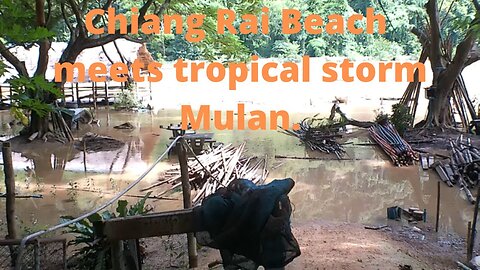 TROPICAL STORM MULAN MEETS CHIANG RAI BEACH IN CHIANG RAI, THAILAND