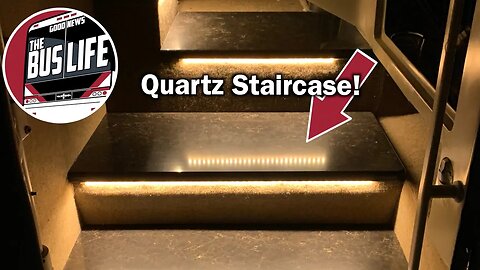 Quartz Staircase for our Custom Land Yacht￼!