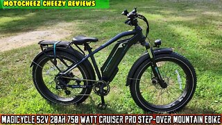 MAGICYCLE 52V 20Ah 750 watt Cruiser Pro Step-Over Mountain Electric Bike 80 mile range Ebike