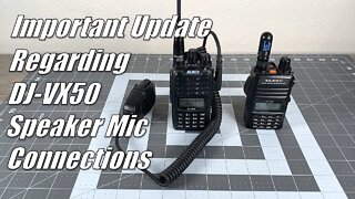 Important update regarding DJ-VX50 speaker mic connections