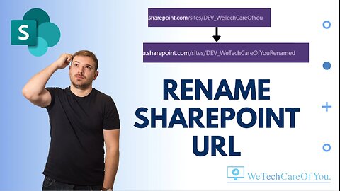 Rename SharePoint site URL - Microsoft SharePoint