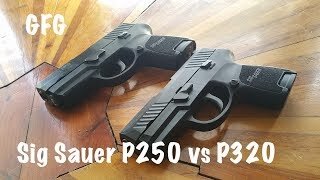 Sig Sauer P250 vs P320 9mm Sub Compact