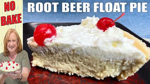 ROOT BEER FLOAT PIE RECIPE | A No Bake Freezer Dessert | Subscriber Request