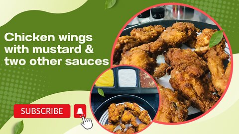 Crispy chicken wings with mustard sauce recipe | by Sumbal Sam Shafi