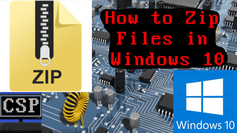 How to Zip Single and Multiple Files (Windows 10) (1080p Update)