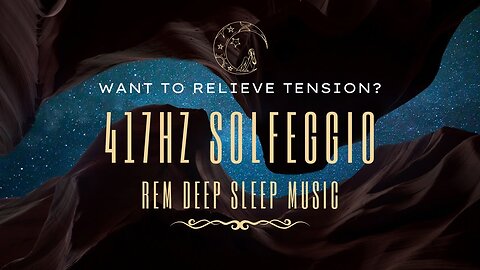 BLACK SCREEN Deep Sleep Music ✦ 417 Hz Solfeggio Frequency ✦ Relieve Tension And Negative Energy