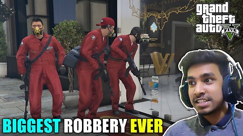 ROBBERY IN CITY'S BIGGEST JEWELLERY SHOP - GTA V GAMEPLAY #7