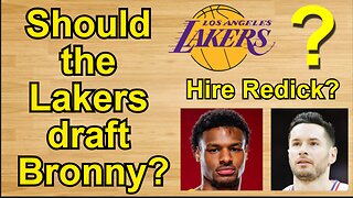 Should the Lakers draft Bronny James?/Hire JJ Redick? #nba