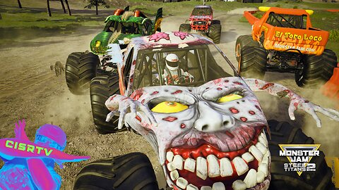 Monster Jam INSANE Rescue Mission | ZOMBIE Saves GRAVE DIGGER from EL TORO LOCO Gang | Steel Titans