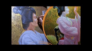 Geisha oil painting | Week 3 | Time lapse | STRESS RELIEVING!