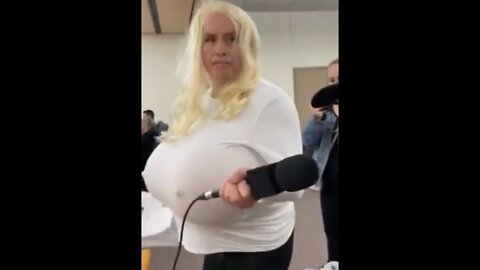 Rebel News’ Dave Menzies Dresses As Big Breasted Woman For School Board Meeting