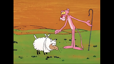 “The pink leopard and the hungry sheep“