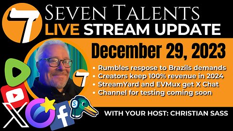 Live Stream Update 2023-12-29