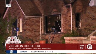 Two dead following house fire on Detroit's east side