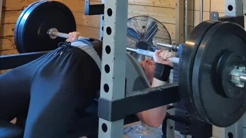 Final Set of 5x4 85 Kgs Paused Bench Press.