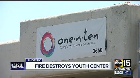 Fire destroys youth center for LGBTQ teens