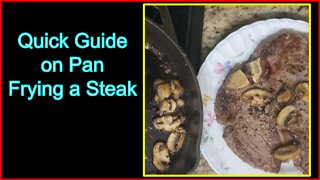 How to cook Steak on the stove, Steak cooked in pan