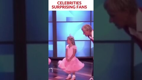 CELEBRITIES SURPRISING FANS. #shorts