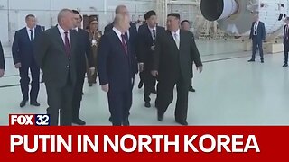 Vladimir Putin meets with Kim Jong Un in North Korea