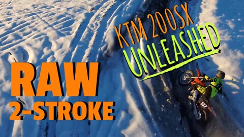 Raw 2-Stroke - KTM 200 SX Unleashed 🔥