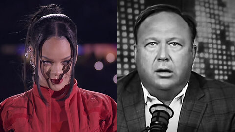 Funny Alex Jones edit to Rihanna at Super Bowl Halftime Show #1