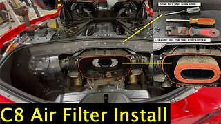 *DIY* C8 Corvette Air Filter Install - Attack Blue Air Filter