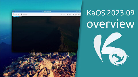 KaOS 2023.09 overview | A Lean KDE Distribution.