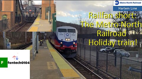 A railfan short of the Metro North Railroad Employee Holiday Train + Passenger trains at Purdy's!