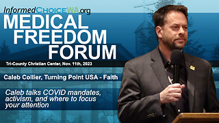 Caleb Collier, Turning Point USA-Faith at Medical Freedom Forum Nov. 11, 2023