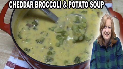 CHEDDAR BROCCOLI & POTATO SOUP, All In One Pot Soup Recipe, Catherine's Plates