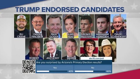 Trump-endorsed candidates shinning in AZ primary election